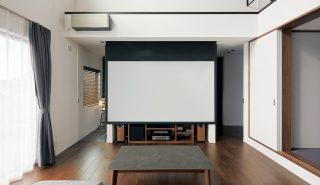 リビングシアターCASE9<br>将来のライフスタイルも見据えたシアター作り