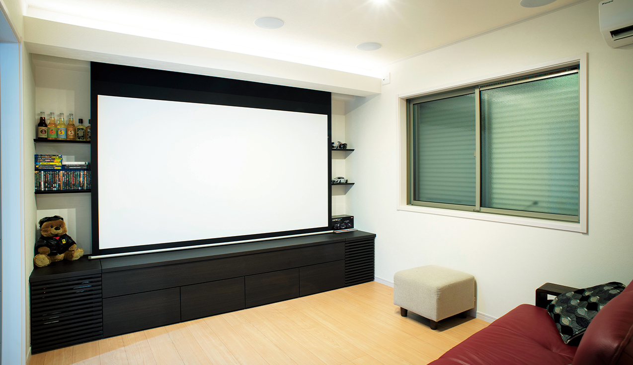 専用室シアターcase15機器を美しく収納した6畳に本格派シアターを ホームシアターchannel