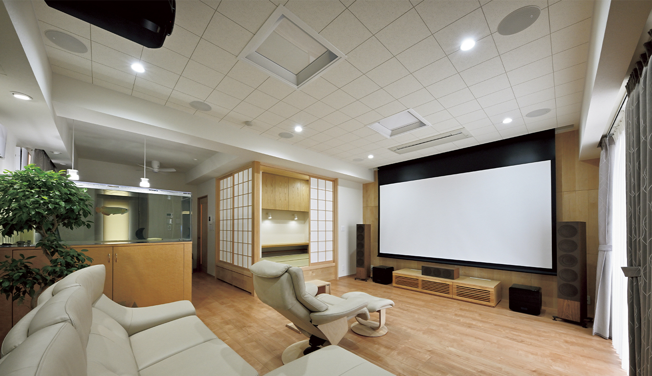 リビングシアターCASE56マニアの心も躍らせたプロのインストール術