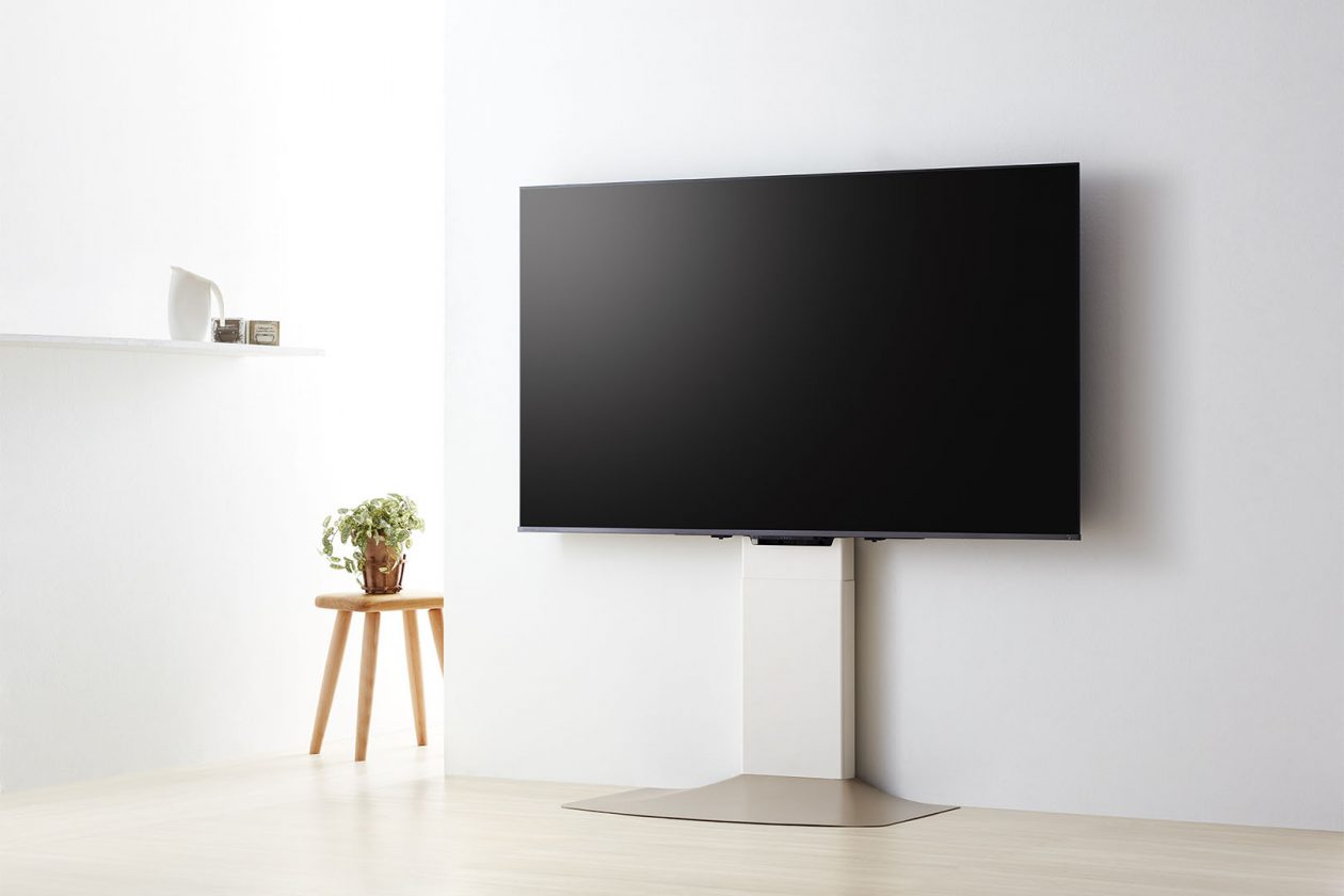 スペース広々使える壁寄せテレビスタンド大型テレビも設置できるお薦め 