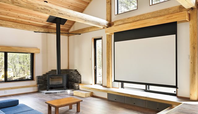 未使用桜屋工業】木ローテーブル45×90×高さ40 未