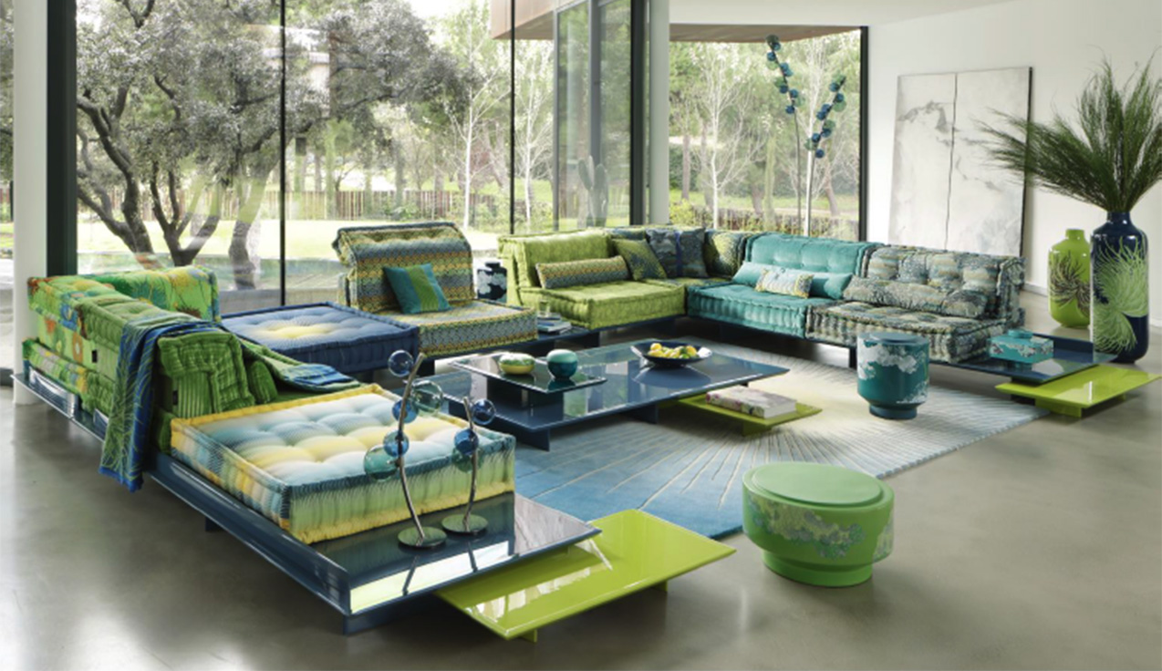 みかん】Roche Boboisソファ 送料込み14万5000円 みかん】Roche Bobois